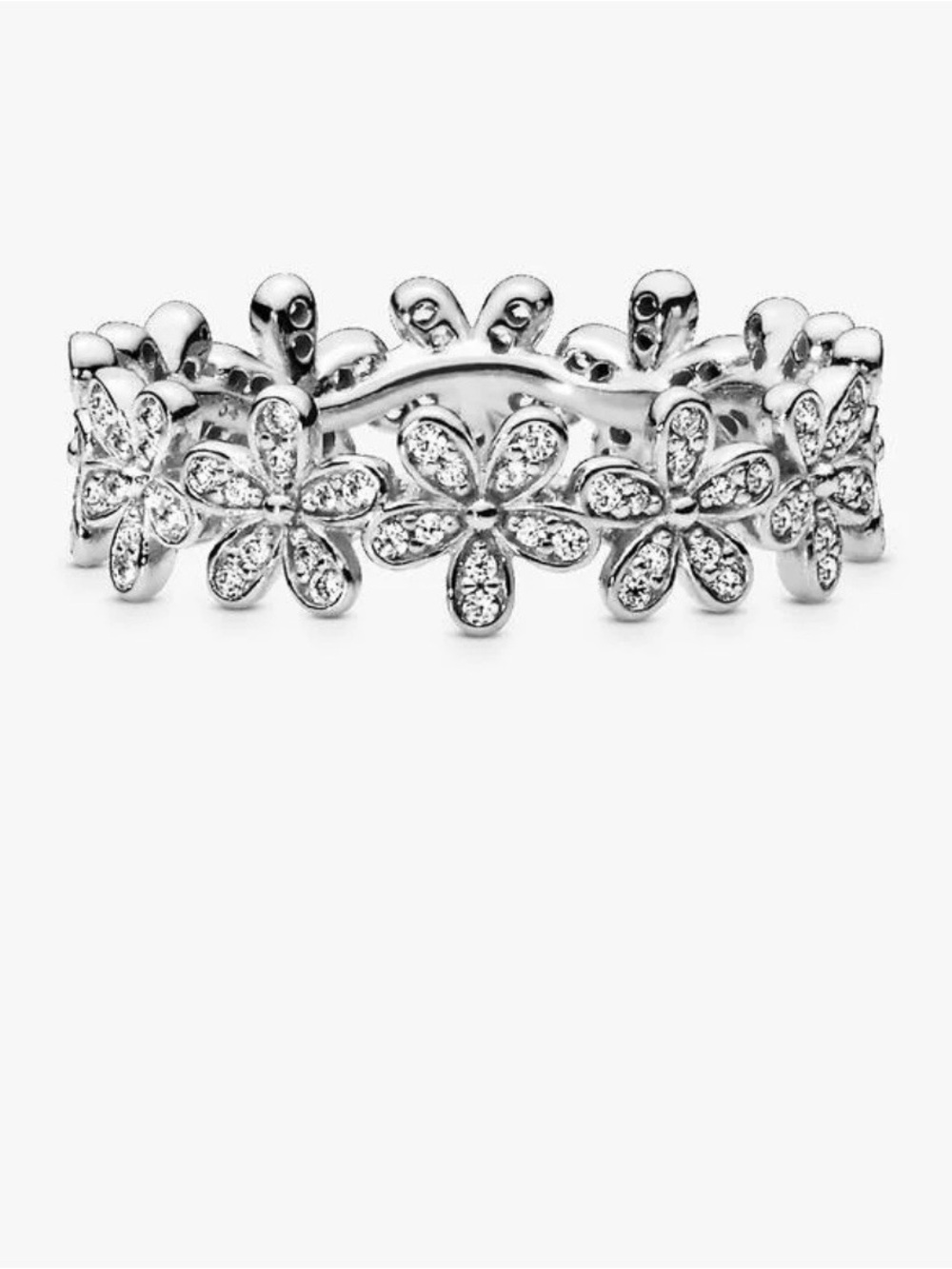 Pandora Daisy Flower Ring Size 8.5